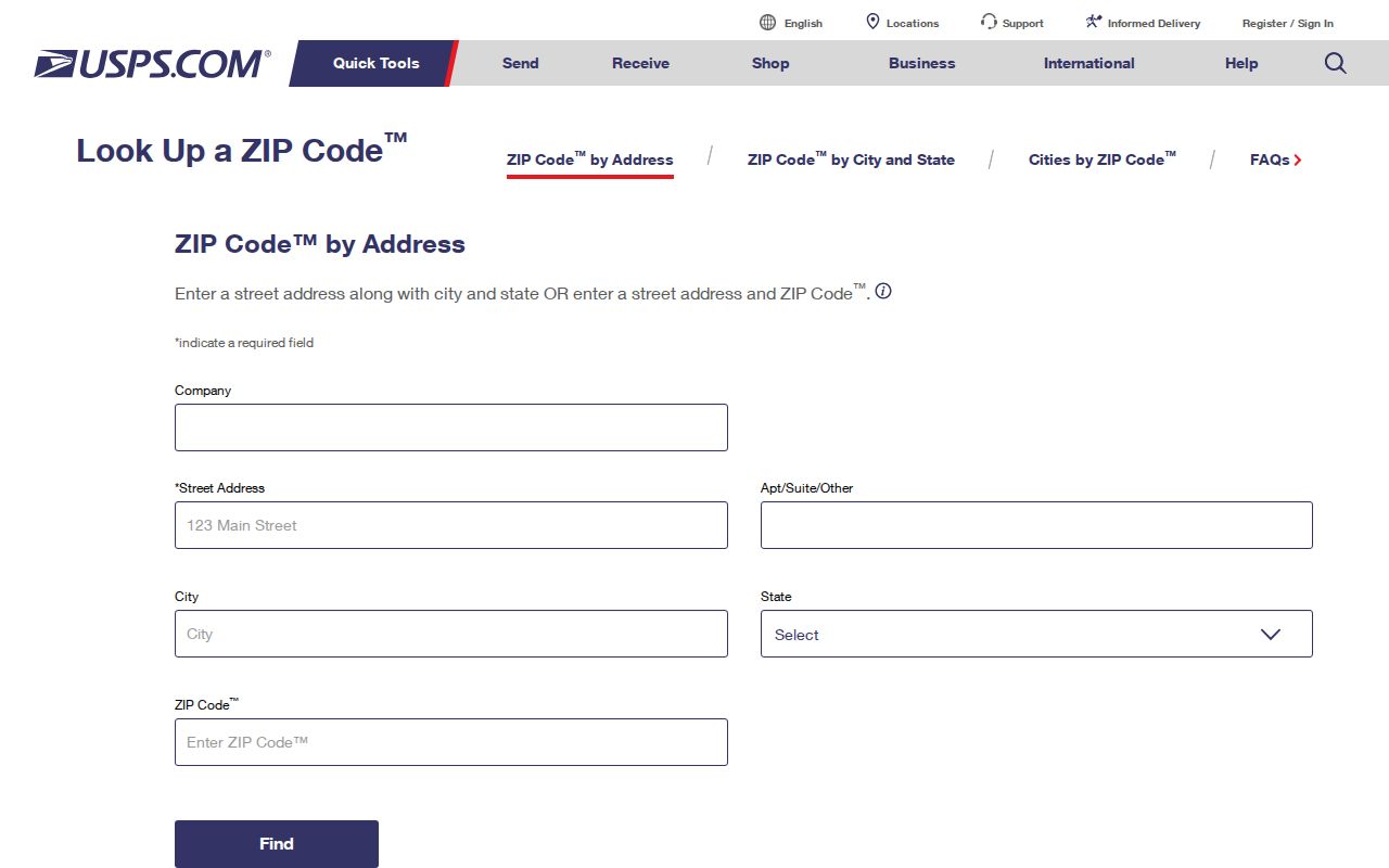 Union City ZIP code directory USPS address lookup